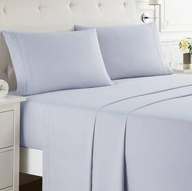 Nestl 840073670867 Silvadur Anti-microbia Lextra Deep Pocket Ice Blue King Sheet Set Nestl 840073670867 Silvadur Anti-microbia Lextra Deep Pocket Ice Blue King Sheet Set