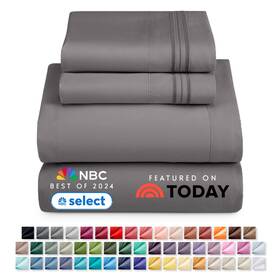 B00vaopmui Nestl Bed Sheets Set - Deep Pocket 4 Piece Sheet Microfiber Queen