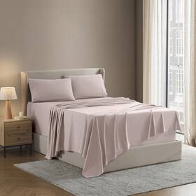 Nestl-18-3ln-ck-pchbge-fba Nestl California King Bed Sheet Set Peach Beige Instantly Soft Microfiber