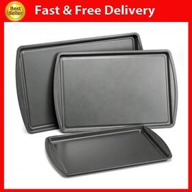 Ms5410011176600 Ningbo Hong Tai Plastics Manufacturing Co. Ltd. Mainstays 3pc Nonstick Cookie Sheet Set 11.2 Inch X 17.2 10.2 15.2 9.2 13