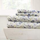 Nl-4pc-bls-ck-lblue Noble Linens Blossoms Sheet Set By