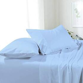 Non Sticky Cotton 647607406431 Attached Waterbed Sheets 100% Egyptian 600 Thread Count Solid