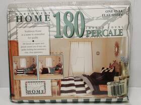 Northwest Home Westpoint Pepperell 027399275666 Full Flat Sheet - Hunter Green And White Stripe Northwest Home Westpoint Pepperell 027399275666 Full Flat Sheet - Hunter Green And White Stripe