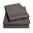 Ns-1500q-gray Sweet Home Collection Supreme Extra Soft Queen Sheets 617353847185