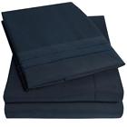 Ns-1500q-nvy Sweet Home Collection Supreme Extra Soft Queen Sheets 738980011050
