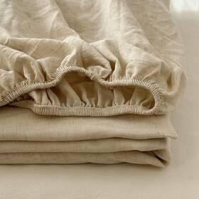 Nsnlgsgc 797422434659 Linen Fitted Sheet 1 Pack Queen Size Only 8-15 Inch Deep Pocket Mattress Cover