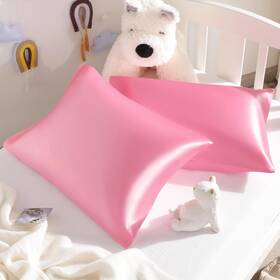 Ntbay 766640026632 Silk Satin Toddler Pillowcases Small 14x20 Inch Pack Of 2 Pink