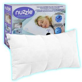 Nuzzle 759242539273 Cooling Adjustable Pillow Queen Size For Set Of 1 White