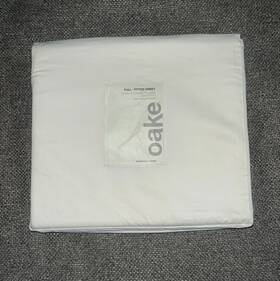 1khtvpb9rdy0q8 Oake 300 Thread Count Full Size Fitted Sheet Color Ivory New