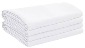 Oakias 845853007208 Twin Flat Sheets White Pack Of 2 Top For Bed Soft Brushed M