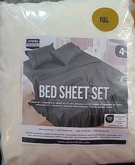 2023ok1318 Oeko Tex Full Size Bed Sheet Set Ivory
