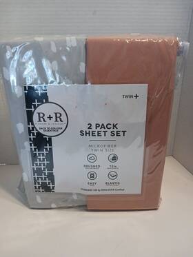 Oeko Tex 445046877866 Micro Fiber 2 Twin Fitted Bed Sheets 2-pack Soft And Comfy - 39 Inch X75