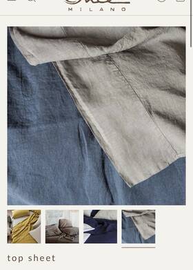 12201.10002 Once Milano Top Sheet Custom Eastern King Cream 290x290 Originally 470