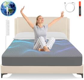 Oneamg 744110266887 Grounding Sheets King Size Earth Grounded Fitted Bed Sheet 10% Pure Silver Fiber