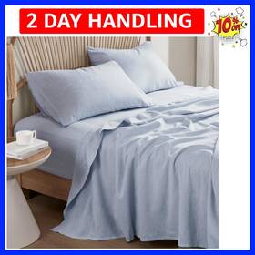 Onlyset 022164464337 4pcs Organic Linen Sheets Queen Size 100% French From Normandy Breathabl