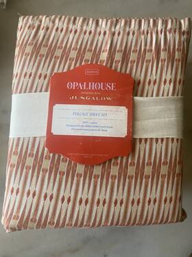 Opalhouse 191908554389 Designed With Jungalow Queen Percale Sheet Set 100% Cotton