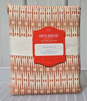 Opalhouse 191908554495 Full Size 100% Cotton Percale 4 Piece Rust Red Kaylo Global Sheet Set Opalhouse 191908554495 Full Size 100% Cotton Percale 4 Piece Rust Red Kaylo Global Sheet Set