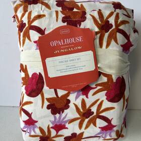 85239533 Opalhouse Designed With Jungalow Queen Printed Cotton Percale Sheet Set Natalia Floral -