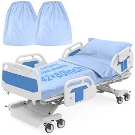 Bf-0075 Oranbulb Bariatric Bed Sheets 42x80 Deep Pocket Fitted 2 Pack - Soft Durable Knitted