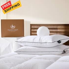 Pcf-p2402fpggf Pacific Coast Pillows Queen Size Set Of 2 Goose Pack White Pcf-p2402fpggf Pacific Coast Pillows Queen Size Set Of 2 Goose Pack White