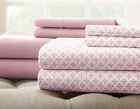 Pacific Coast Textiles Cal King Bed Sheet Set 8 Pc Luxury Pink Floral N7 Z 645470155951