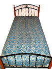 Pashmina-41 Paisley Wool Bedspread Twin Denim Throw Jamavar Pashmina