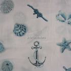 Panama Jack Aqua Teal 4pc King Sheet Set Seashells Anchor 100 Cotton New 846967023108