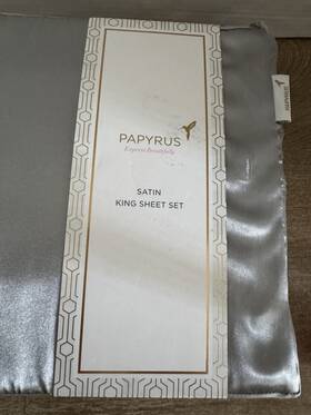 Papyrus 729016238916 Satin King Sheet Set