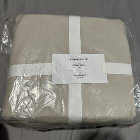 94205782 Parachute New White King Linen Sheet Set