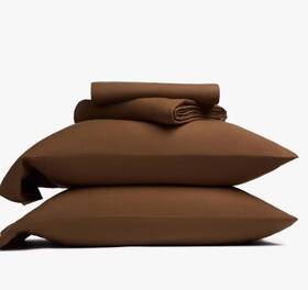 94205786 Parachute King Size Relaxed Linen Sheet Set Pecan -