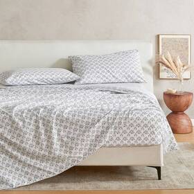 91915587 Patina Vie Queen Floral Printed Vintage Wrinkle Resistant Sheet Set Dark Gray 91915587 Patina Vie Queen Floral Printed Vintage Wrinkle Resistant Sheet Set Dark Gray