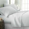 Pc Bedding Sheet Set Tc Percale Cotton Short Queen White