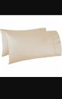 Pc-dkg-sd Amazonbasics Count Set Of Thread Pillow Cases Standard Beige New