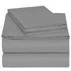 Pds79978-us Pieridae Microfiber Solid Sheet Set Pc Grey Queen 650327379978