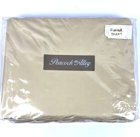 Peacock Alley 612621036131 Soprano Queen Fitted Sheet Gold 100% Cotton Portugal 60x80x17 Inch