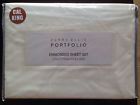 Perry Ellis New Portfolio Embossed Sheet Set White Cal King Size 883893367197
