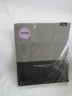 Ecc302-131-aja Pewter Donna Cotton - Flat Tc410 Essentials Karan Solid 100 Queen Sheet -nip