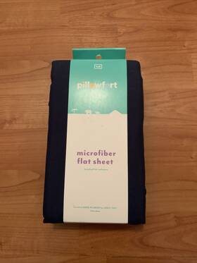 Pillowfort 191908363783 Microfiber Full Sized Flat Sheet 81 Inch X96 Blue Pillowfort 191908363783 Microfiber Full Sized Flat Sheet 81 Inch X96 Blue