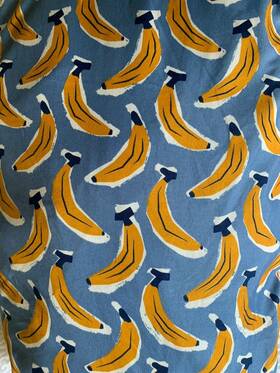 Pillowfort 191908454832 Full Sheet Set Bananas Bed Sheets Flat Fitted 2 Pillow Cases Blue