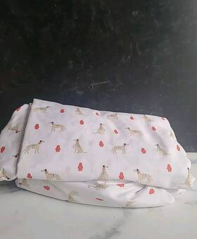 Pillowfort 191908458533 Dalmation Microfiber Queen Sheet Set Dog Fire Hydrant Used
