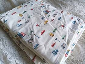 Pillowfort-80775162 Pillowfort City Cars Cotton Flat Sheet Queen Stop Lights