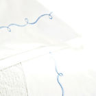 Pine Cone Hill Embroidered Hem White Blue Sheet Set Full 614099126444 Pine Cone Hill Embroidered Hem White Blue Sheet Set Full 614099126444