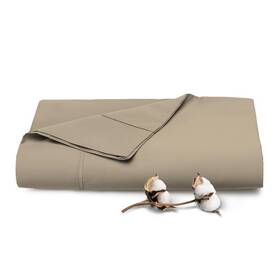 Pizuna 840135619117 Pure 100% Cotton Flat Sheets Only Full Simply Taupe 1 Pc Luxurious 400 Pizuna 840135619117 Pure 100% Cotton Flat Sheets Only Full Simply Taupe 1 Pc Luxurious 400