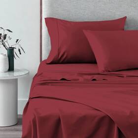 Pizuna 840135664735 Pure 100% Cotton Sheets Full Size 600 Thread Count Long Staple