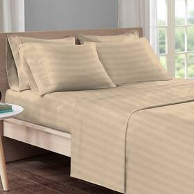 Pizuna 905526081286 Cotton Sheets Queen Size 300 Thread Count Long Staple Soft Sat