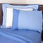 10-18b014 Place Sheet Grace - Twin Simplicity Blue Set