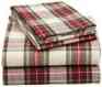 Ydgopqns03 Plaid708 160gram Flannel Sheet Bed Cream Pinzon Cotton Set Lightweight Queen Red