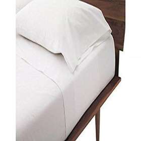 7x-2dbu-1ond Plushy Comfort Queen Sleeper Sofa Bed Sheet Set - White 100 Percent Egyptian