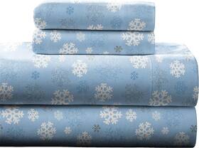 Pointehaven 313050296294 Flannel-ckg-snow-flakes Heavy Weight Printed Flannel 100-percent