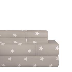 200gstarsstx Pointehaven 641361514586 Sheet Set Twin X-large Grey Stars 200gstarsstx Pointehaven 641361514586 Sheet Set Twin X-large Grey Stars